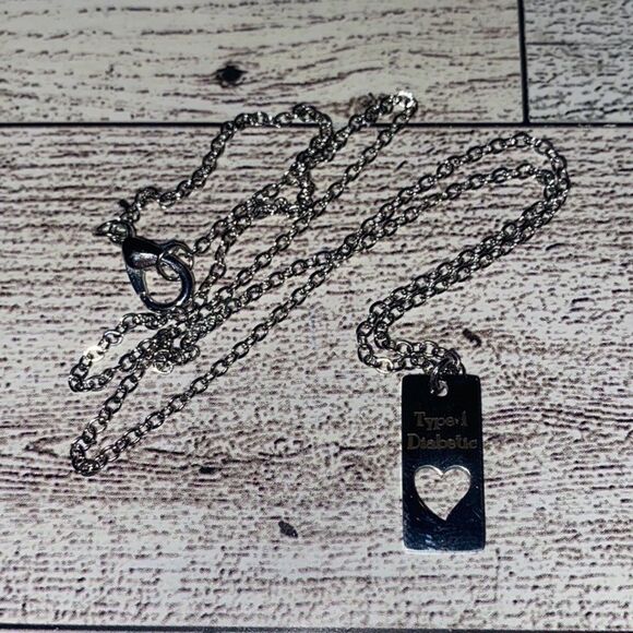 Dainty T1D, Medical Alert Necklace & Charm - Picture 10 of 12